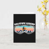 Halfpipe Snowboarden Goggles As Halfpipe Snowboar Karte (Gelbe Blume)