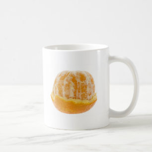 Hälfte abgezogene Mandarine Kaffeetasse