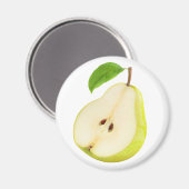 Hälfte der Birne Magnet (Vorderseite/Rückseite)