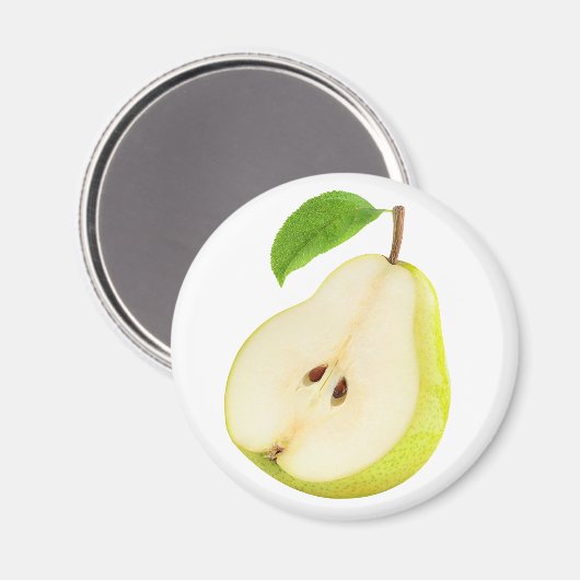 Hälfte der Birne Magnet (Vorderseite/Rückseite)