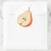 Hälfte der Birne Runder Aufkleber (Tasche)