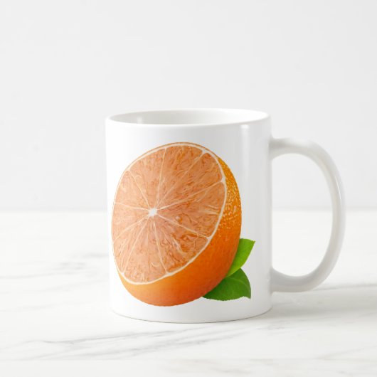 Hälfte der Mandarine Kaffeetasse (Rechts)