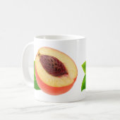 Hälfte der Pfirsich Kaffeetasse (Vorderseite Links)