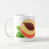 Hälfte der Pfirsich Kaffeetasse (Links)