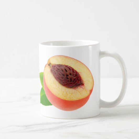 Hälfte der Pfirsich Kaffeetasse (Rechts)