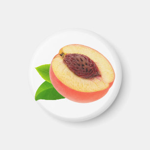 Hälfte der Pfirsich Magnet