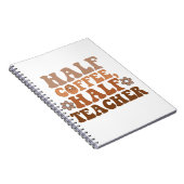 Hälfte des Kaffees Lehrer zurück zum Schullehrer Notizblock (Rechte Seite)