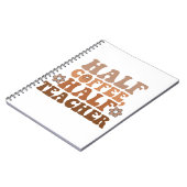 Hälfte des Kaffees Lehrer zurück zum Schullehrer Notizblock (Linke Seite)