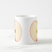 Hälfte des roten Apfels Kaffeetasse (Mittel)