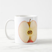 Hälfte des roten Apfels Kaffeetasse (Links)