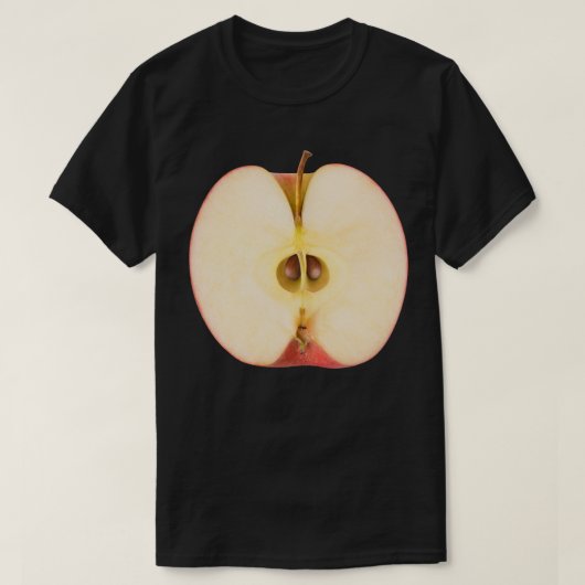 Hälfte des roten Apfels T-Shirt (Design vorne)