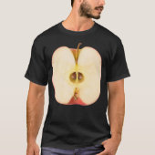 Hälfte des roten Apfels T-Shirt (Vorderseite)