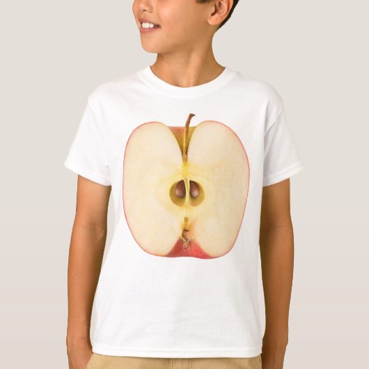 Hälfte des roten Apfels T-Shirt (Vorderseite)
