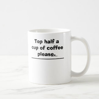 Hälfte ein Schale Kaffeetasse
