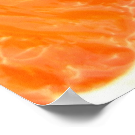 Hälfte einer Orange-Scheibe Poster (Ecke)