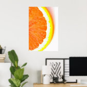 Hälfte einer Orange-Scheibe Poster (Heimbüro)