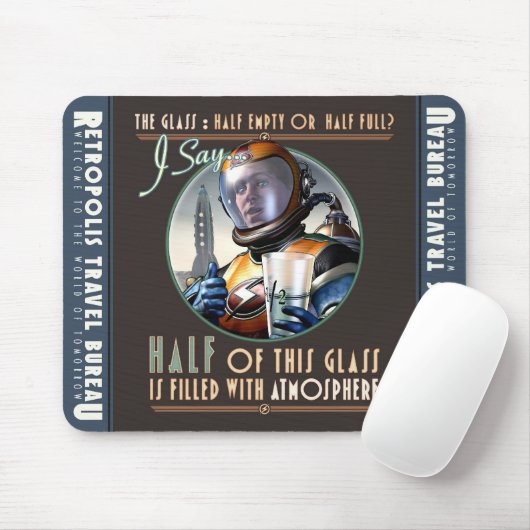 Hälfte gefüllt mit Atmosphären-Mausunterlage Mousepad (Mit Mouse)