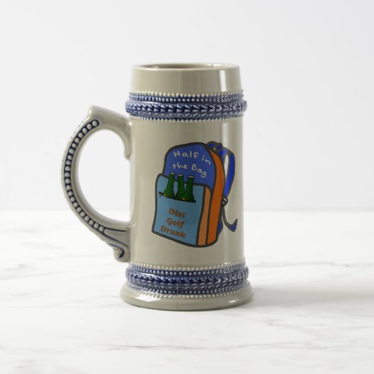 Hälfte in der Tasche Stein Bierglas (Links)
