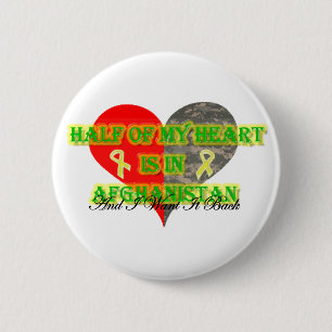 Hälfte meines Herzens ist in Afghanistan Button