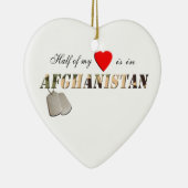 Hälfte meines Herzens ist in Keramikornament (Rechts)