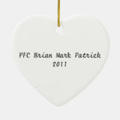 Hälfte meines Herzens ist in Keramikornament (Hinten)