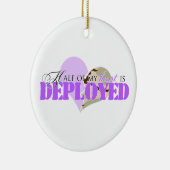 Hälfte meines Herzens wird entfaltet Keramikornament (Rechts)