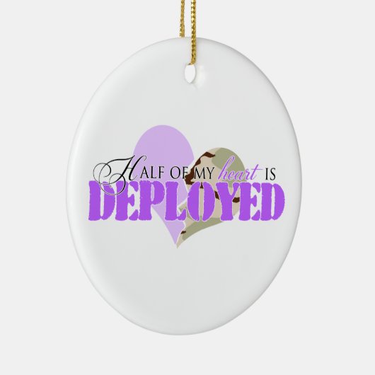 Hälfte meines Herzens wird entfaltet Keramikornament (Rechts)