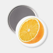 Hälfte Orange Magnet (Vorderseite/Rückseite)