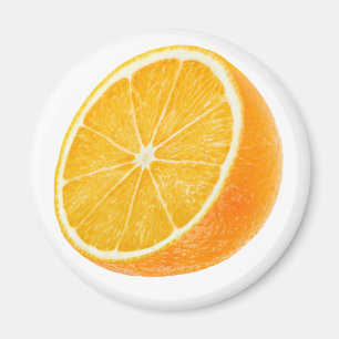 Hälfte Orange Magnet