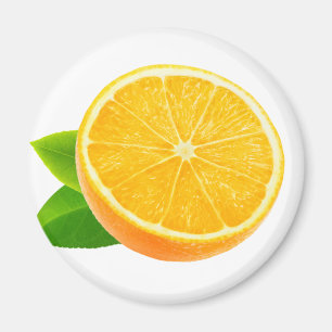 Hälfte Orangenobst Magnet