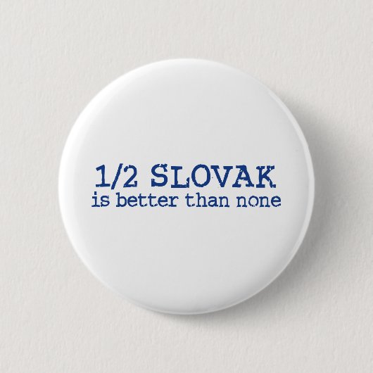 Hälfte Slowakisch Button (Vorderseite)