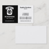 Hälfte u. halbes (Wallphone) - Schwarzweiss Visitenkarte (Vorne/Hinten)