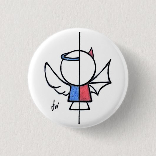 Hälften Button (Vorderseite)