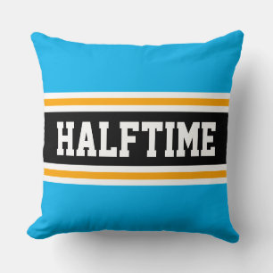 HALFTIME Fun Sky Blue Yellow Black Sporpes Kissen
