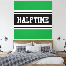 HALFTIME Kelly Green Schwarz-weiß Racing Streifen