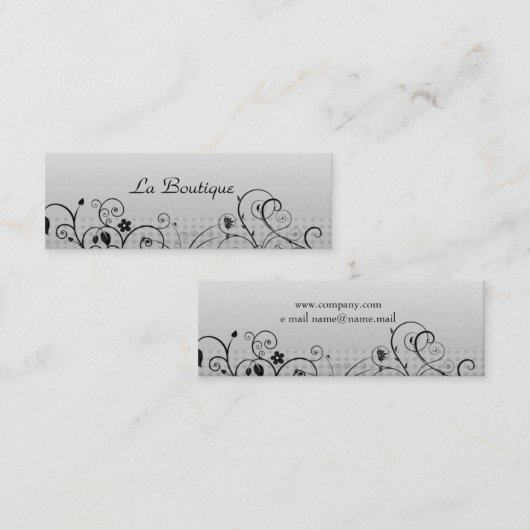 halftone2 mini visitenkarte (Vorne/Hinten)