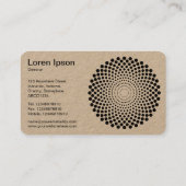 Halftone Circle 02 - (Kraft) Visitenkarte (Rückseite)