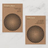 Halftone Circle 02 - Pappe Visitenkarte (Vorne/Hinten)