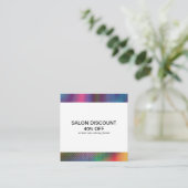 Halftone Colors | Diskontkarten Quadratische Visitenkarte (Stehend Vorderseite)