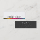 Halftone Colors Mini Visitenkarte (Vorne/Hinten)