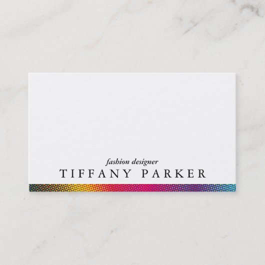 Halftone Colors Visitenkarte (Vorderseite)