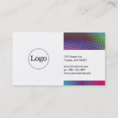 Halftone Colors Visitenkarte (Rückseite)