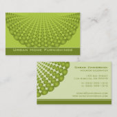Halftone Designer Lime Visitenkarte (Vorne/Hinten)