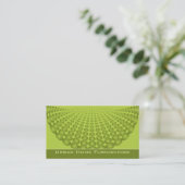 Halftone Designer Lime Visitenkarte (Stehend Vorderseite)