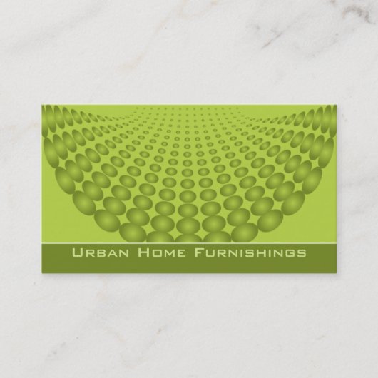 Halftone Designer Lime Visitenkarte (Vorderseite)