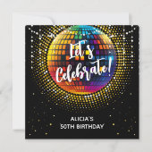 Halftone Disco Feiern zum Geburtstag (Vorderseite)