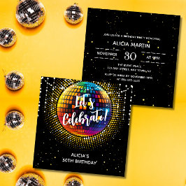 Halftone Disco Feiern zum Geburtstag