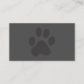 Halftone Dog Paw Visitenkarte (Vorderseite)