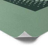 Halftone Glow Retro Art Poster (Ecke)