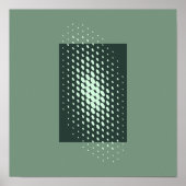 Halftone Glow Retro Art Poster (Vorne)